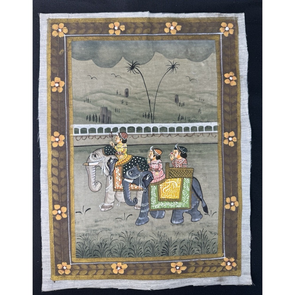 Indian Minature Pairing From Rajasthan Royal Procession 9" X 12"